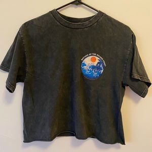 Brandy Melville oversized cropped top